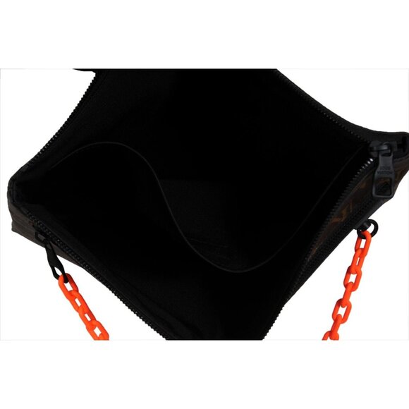 Louis Vuitton Virgil Solar Ray Pouch Orange Brown Canvas Monogram Travel Clutch - Picture 7 of 10